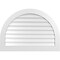 Ekena Millwork Round Top Surface Mount PVC Gable Vent: Non-Functional, w/ 3-1/2"W x 1"P Standard Frame, 42"W x 30"H GVPRT42X3001SN - alternate 1